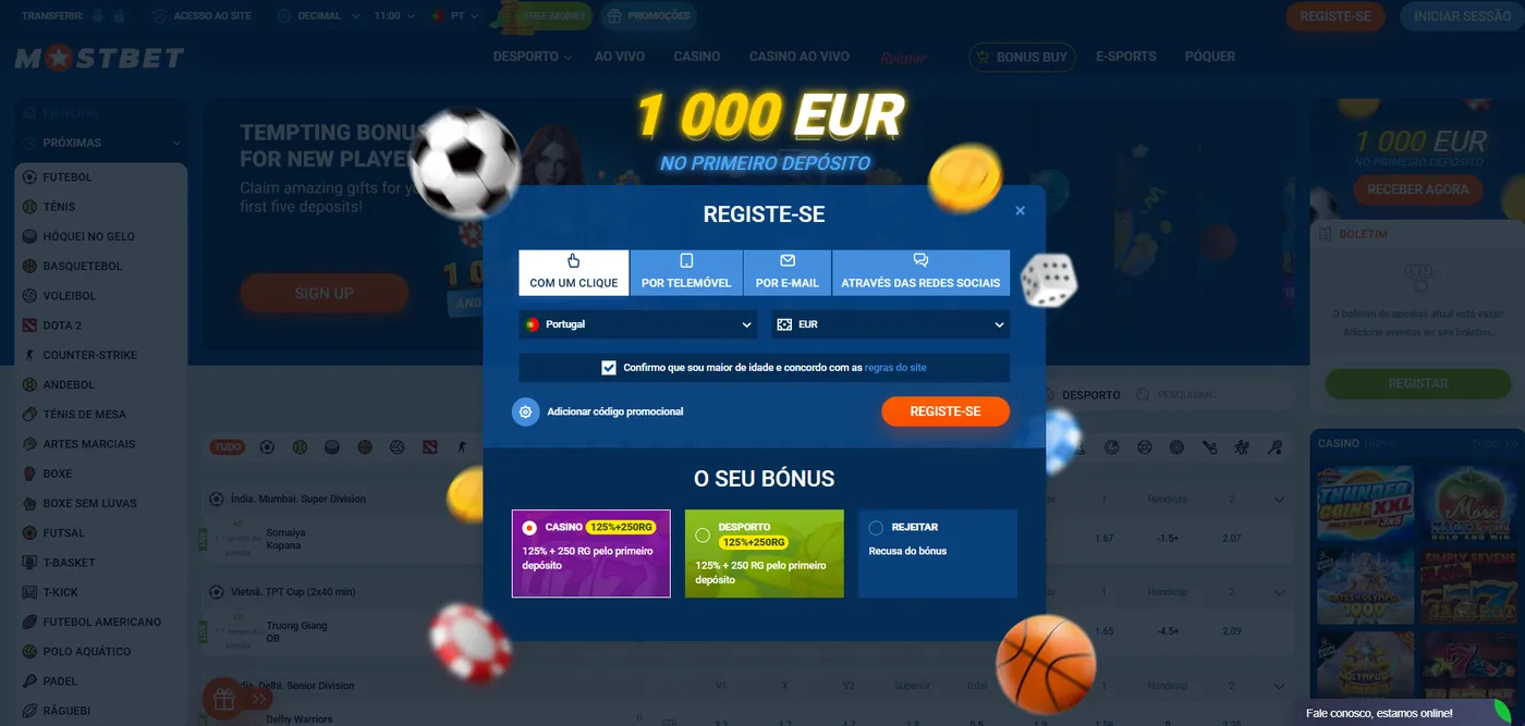 Mostbet Portugal login – registo de conta antes do acesso