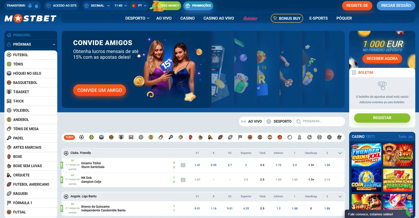 Como apostar em desportos pela aplicação